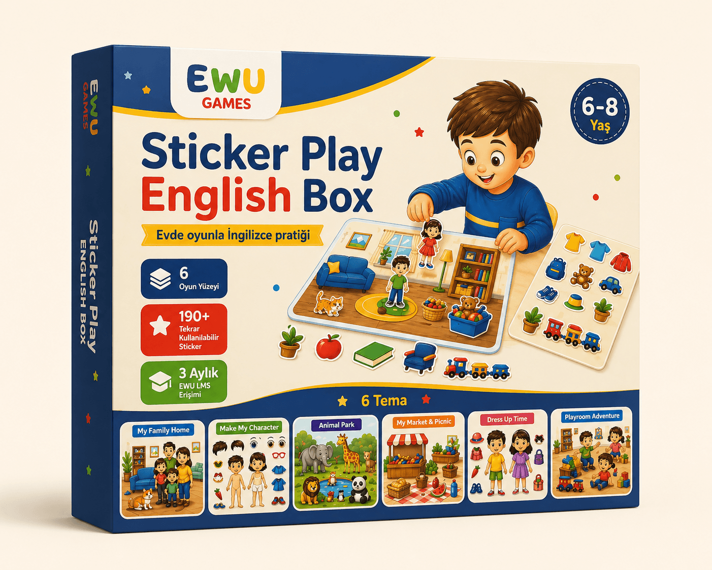 EWU Games Sticker Play English Box